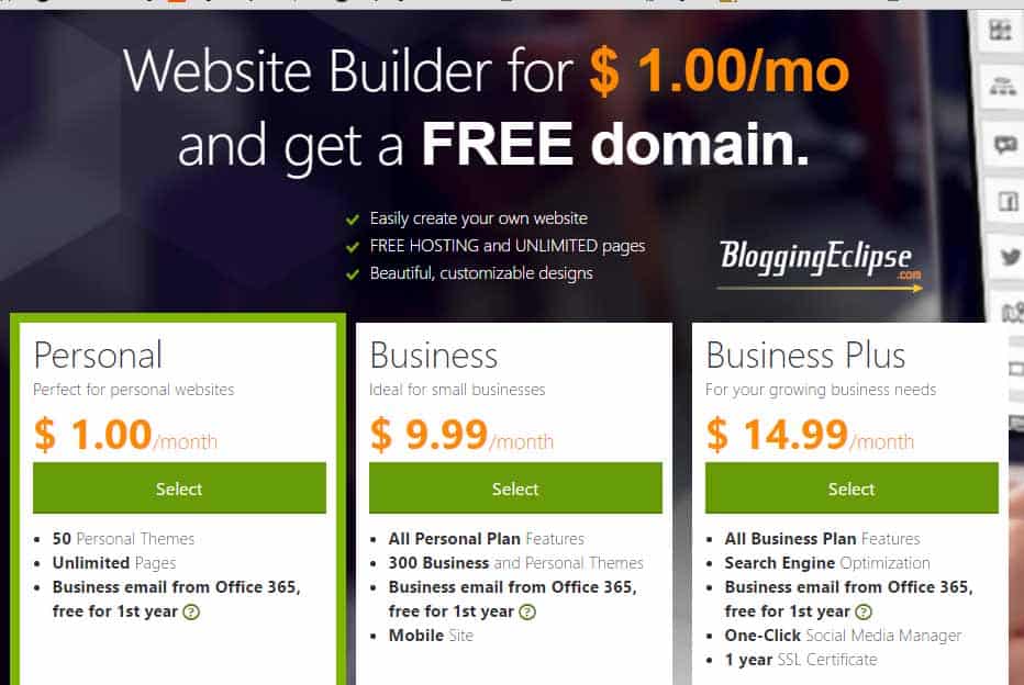 Godaddy Website Builder Coupon $1/Mo + Free Domain 2026 2 Godaddy Website Builder plans