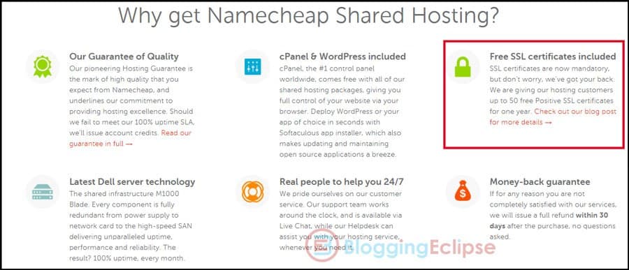 Top 5 Best Hosting Providers with Free LetsEncrypt SSL: Jan 2026 13 Namecheap-free-SSL-certifiactes