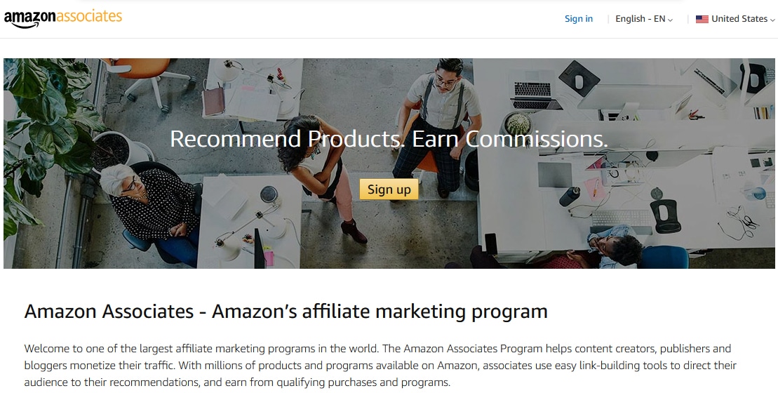 14 Best Golf Affiliate Programs in 2026 to Monetize Golf Blog 4 Amazon Associates Affiliate Program