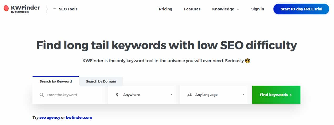10 Best SEO Tools to Boost Your Organic Traffic in 2026 8 KWFinder