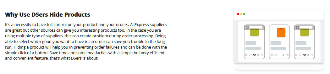 DSers Review 2026: Best AliExpress Dropshipping Tool (Truth) 4 Hide Products
