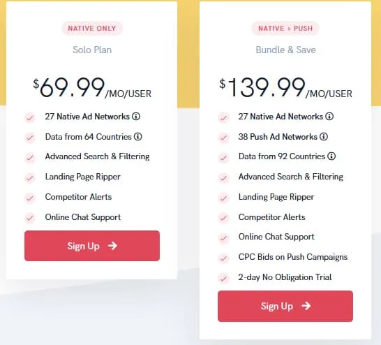 Anstrex Vs. SpyOver 2026: Which Ad Spy Tool should you pick? 9 Anstrex Native Pricing