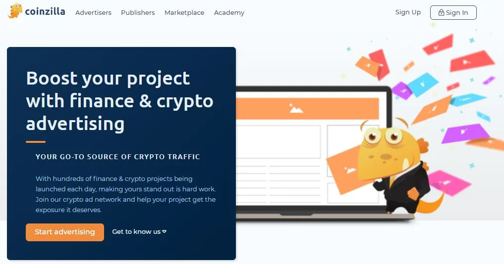 20 Best Crypto Ad Networks for Publishers: Billion $$$ Exposure 5 CoinZilla