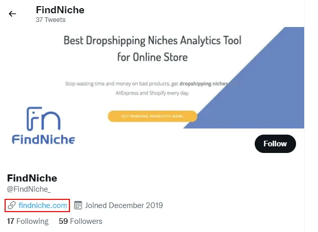 FindNiche Review 2026: #1 Free Dropshipping Niches Finder Tool | FindNiche Coupon Codes 23 FindNiche Twitter