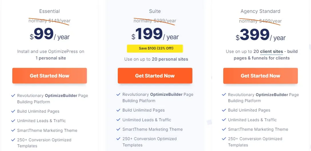 3 Best CartFlows Alternatives: Which is Better? (2026) 17 OptimizePress Pricing Plans