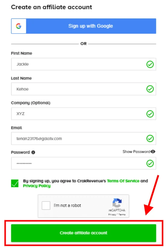 CrakRevenue WordPress Plugin Review: Monetize Your Adult Website (Pros & Cons) 14 CrakRevenue Registration