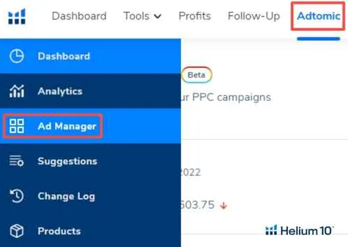 What is Helium 10 Adtomic? Helium 10 Adtomic Amazon PPC Tool Review 3 Helium 10 Adtomic