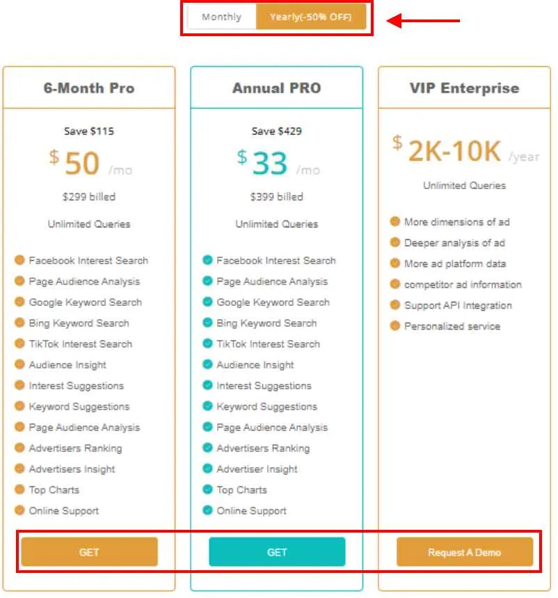 AdTargeting Review 2026: Ultimate Interest Ad Targeting Tool (AdTargeting Coupons & Promo Codes) 23 AdTargeting Pricing Plans