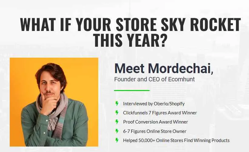 مراجعة Ecomhunt 2026 | البحث عن المنتجات الفائزة؟ (كوبونات Ecomhunt والرموز الترويجية) 2 مؤسس Ecomhunt