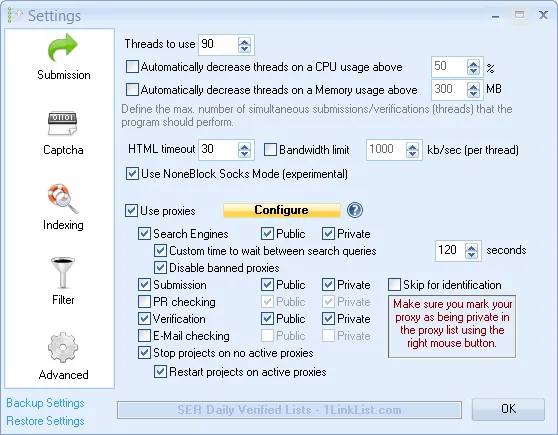 GSA Search Engine Ranker Review 2026: Is it a Legit Software? (Pros & Cons) 5 GSA - Global Proxy Setup