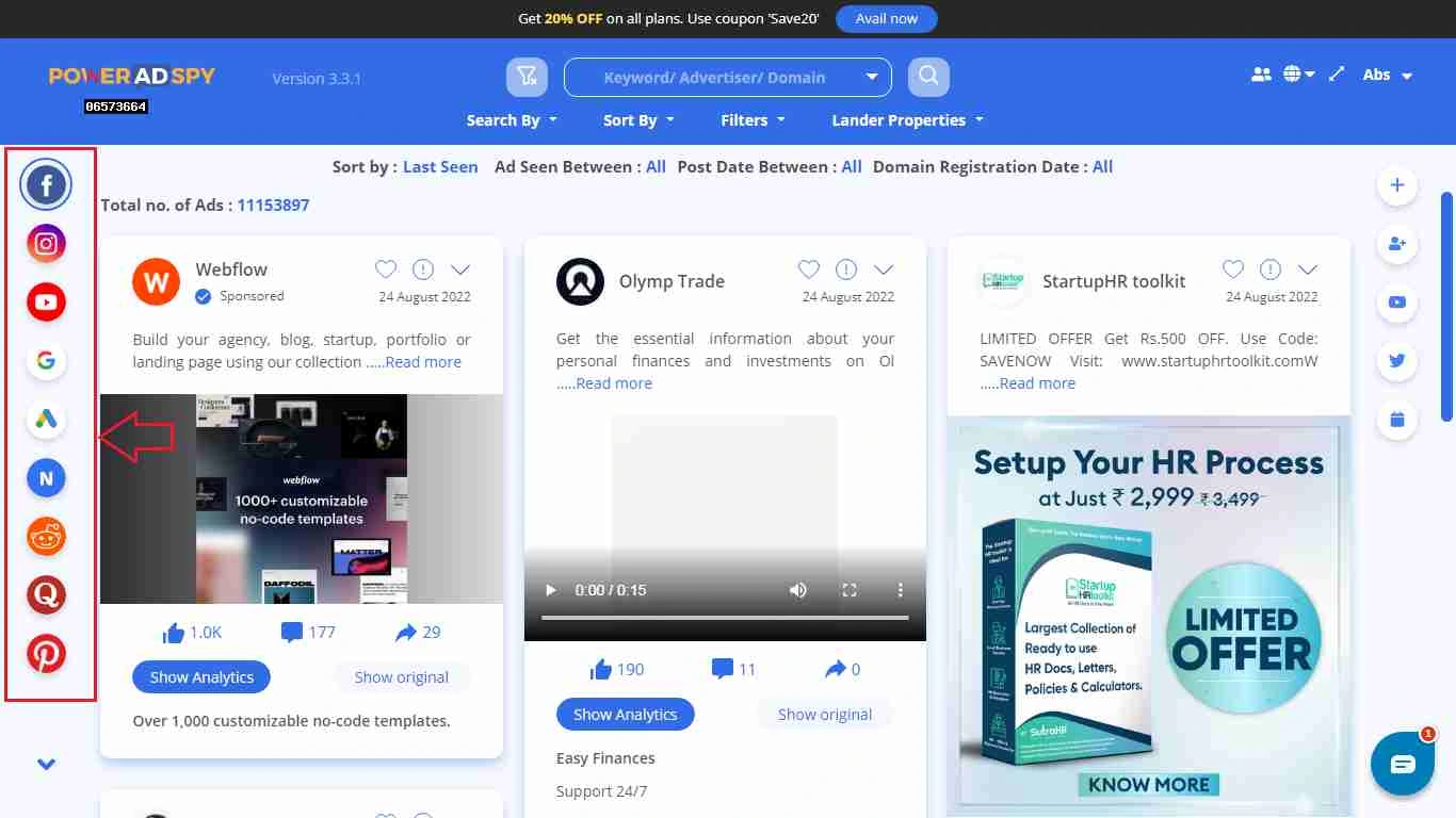 (Updated) PowerAdSpy Review 2026 + Coupon Code (10 Days FREE) 13 PowerAdSpy - Discover suitable ads