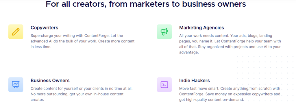 ContentForge Review 2026: Top 5 Features & Pricing (ContentForge Coupons Included) 18 ContentForge Usecases