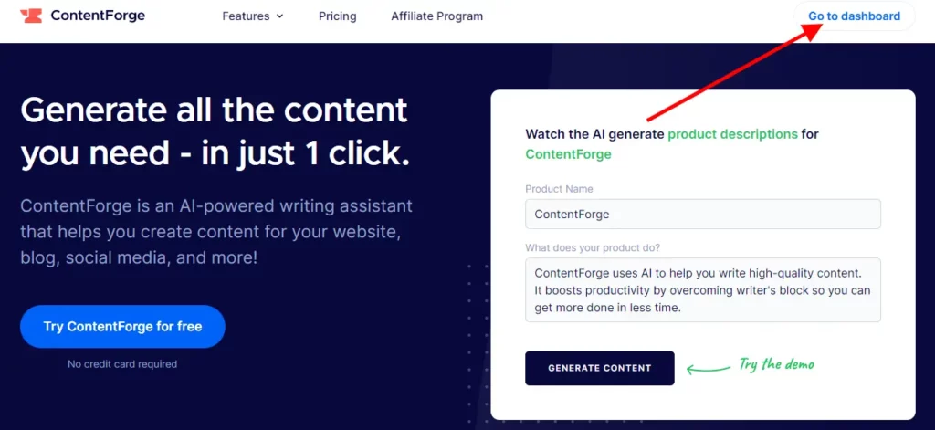 ContentForge Review 2026: Top 5 Features & Pricing (ContentForge Coupons Included) 5 Login to your ContentForge Account