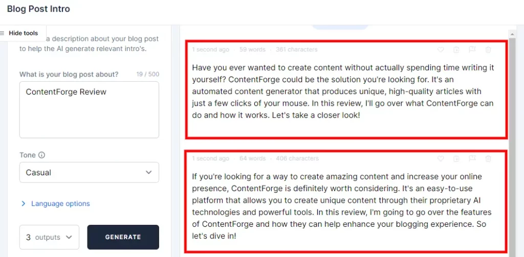ContentForge Review 2026: Top 5 Features & Pricing (ContentForge Coupons Included) 10 Output Generated by ContentForge