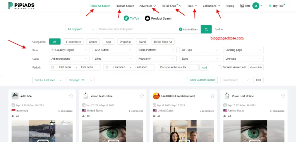 PiPiADS Free Trial 2026 ⇆ Unlimited Access for a Lifetime 2 PiPiADS dashboard
