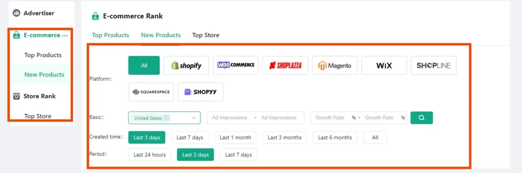 How to Use PiPiADS? Exploring the Right Way for Better Results ✓ 7 PiPiADS Filter search results option in Ecommerce rank