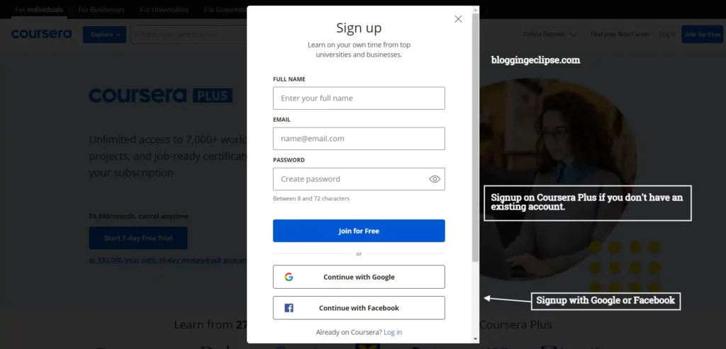 Coursera Plus Discount 2026: 40% OFF + Unlimited Learning Opportunities 5 Signup for Coursera Plus Discount