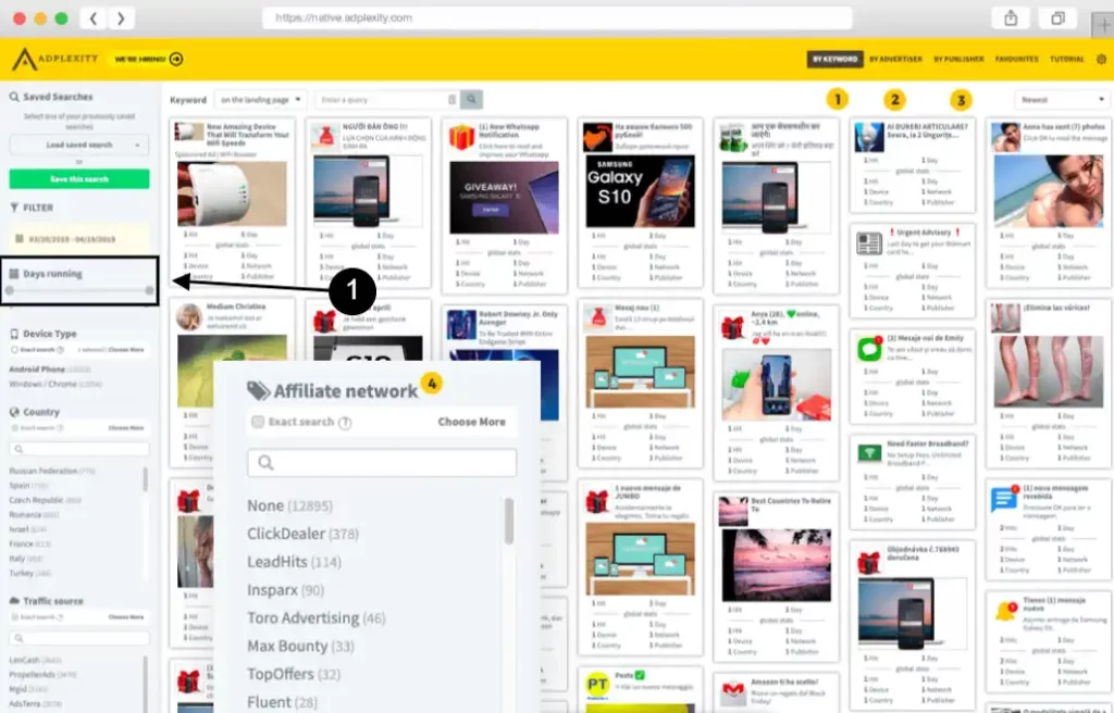 Adplexity Review 2026 ➜ Hoe kreeg ik een levenslange korting van 47%? 15 Adplexity-dashboard