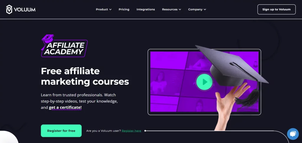 14 Best Affiliate Marketing Courses 2026 → Maximize Your Earnings 10 Voluum Affiliate Academy