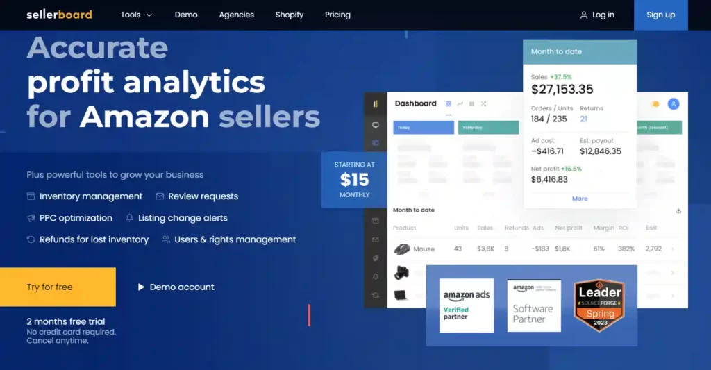 Sellerboard Review 2026 ➜ 2 Month Free Trial + 20% OFF 2 Sellerboard