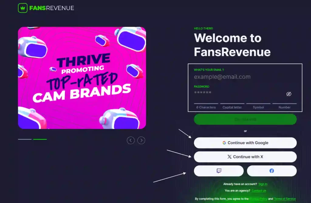 FansRevenue Review 2026 ➜ 14+ Angebote & hohe Provision (40 %) 4 FansRevenue Konto erstellen