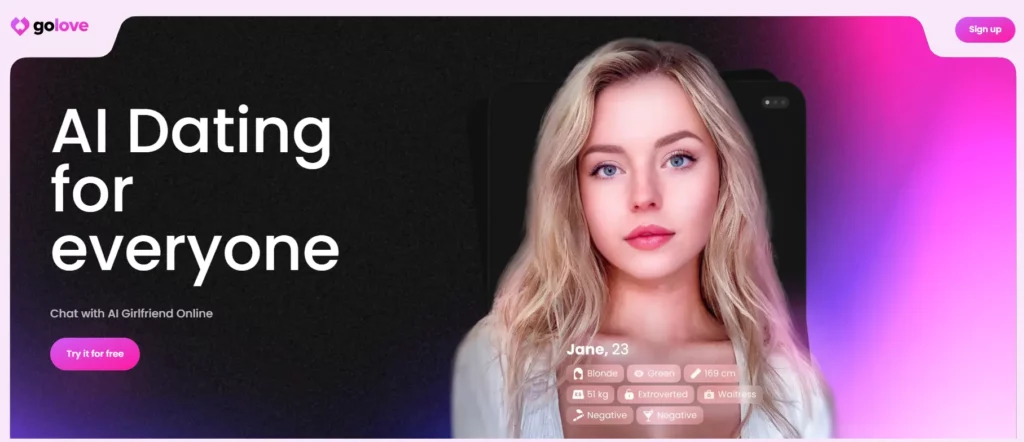 Top 11 AI Girlfriend Websites 2026 → Pixels and Paramours 💘 12 GoLove AI