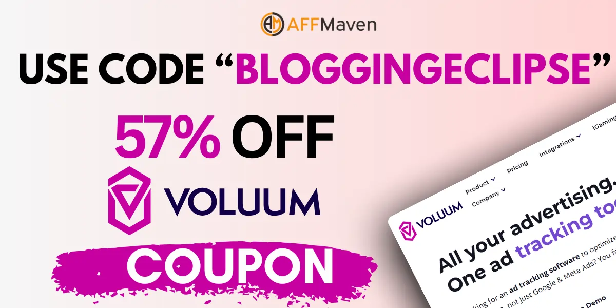 57% Voluum Coupon Code 2026: Tips to Get Maximum Savings 1 Voluum Coupon