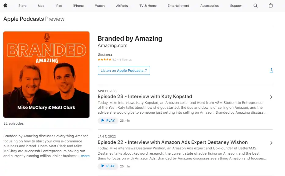 30+ Best Amazon Seller Podcasts 2026 15 Branded by Amazing podcast