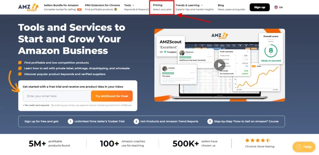 AMZScout Pricing: From $49.99/mo to Lifetime Access 5 AMZ Scout Cost