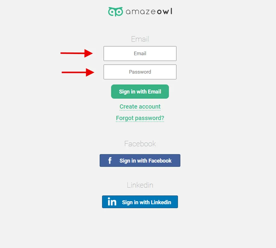 AmazeOwl Pricing Plans 2026: 5-Day Free Trial Without Credit Card 5 Amazeowl Signup page