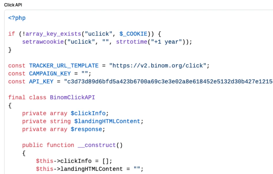 Binom Review 2026: #1 Self Hosted Tracker for Professionals 7 Binom's Click API