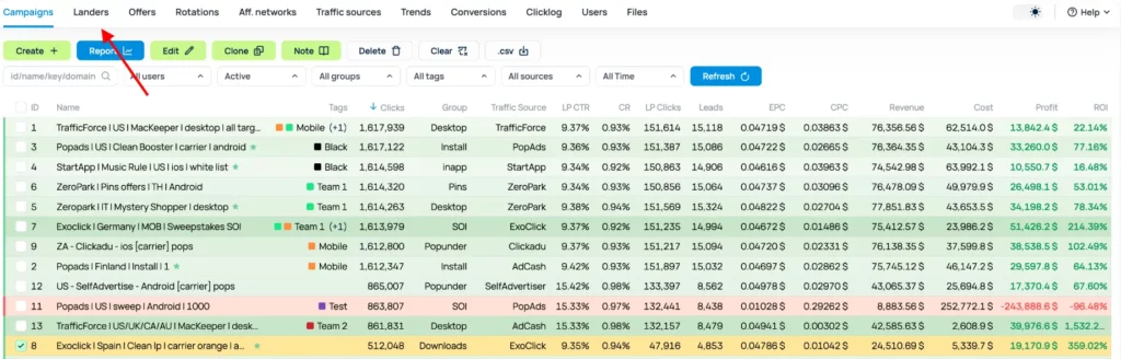 Binom Review 2026: #1 Self Hosted Tracker for Professionals 6 Binom's SFTP Landing Editor