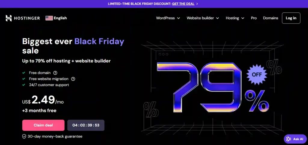 Top 10 Web Hosting Providers in Canada/Toronto: Jan 2026 8 Hostinger