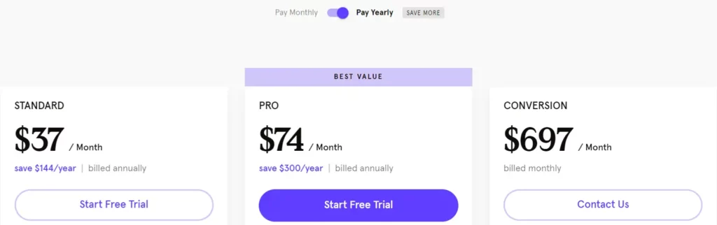 Leadpages Pricing Plan