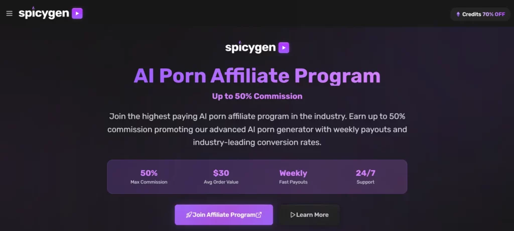 Top 8 AI Dating Affiliate Programs for 2026 7 SpicyGen Affiliate Program