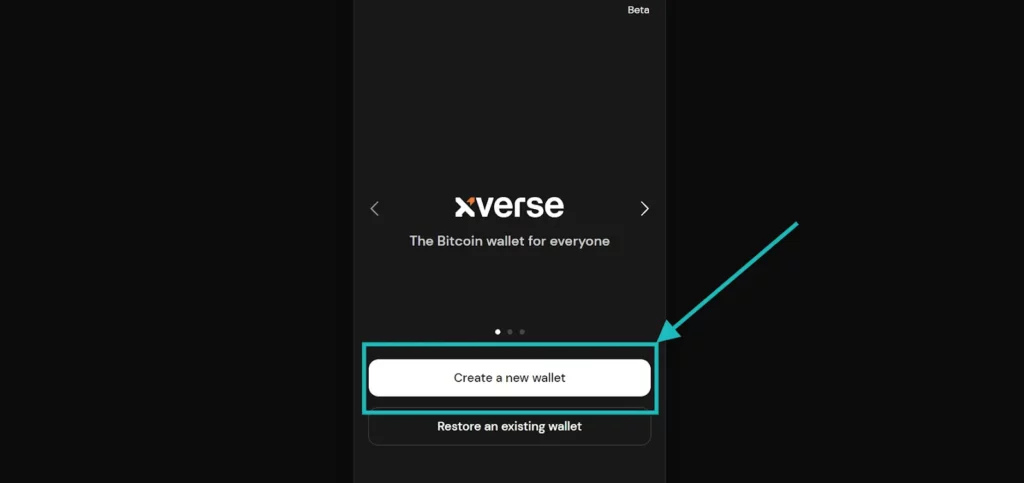 How to Buy a .BTC Domain: Step-by-Step Guide (2026) 5 create a new wallet with Xverse