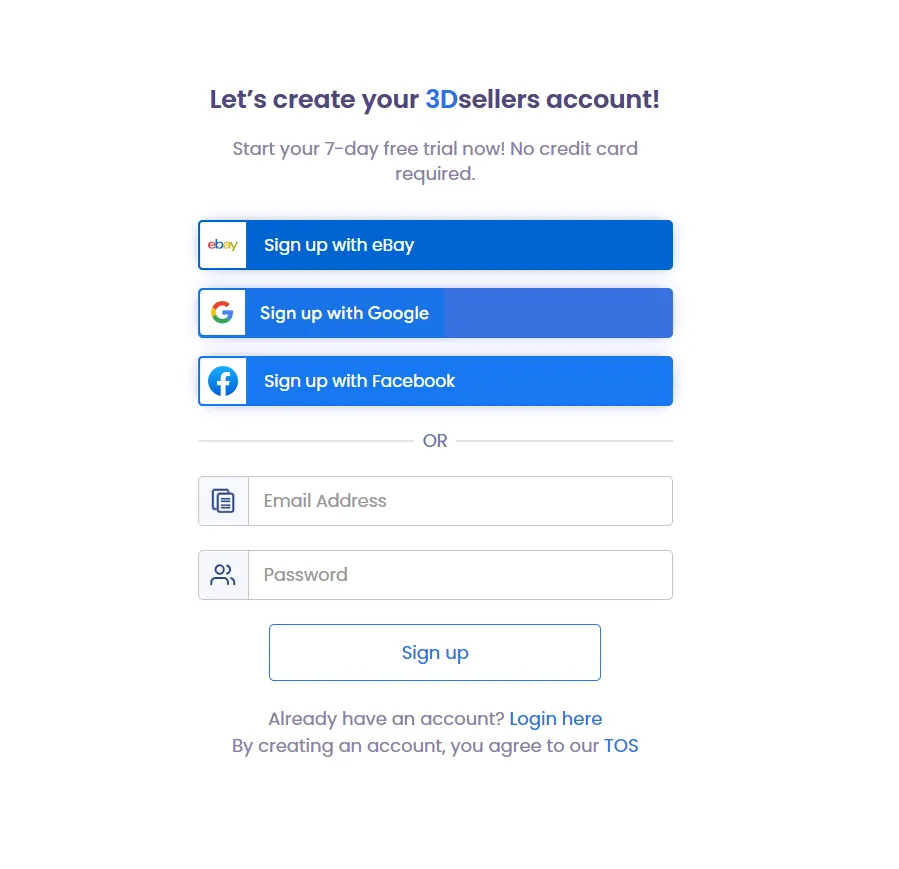 3Dsellers Pricing & Plans: How Much It Costs in 2026? 5 3Dsellers Sign Up