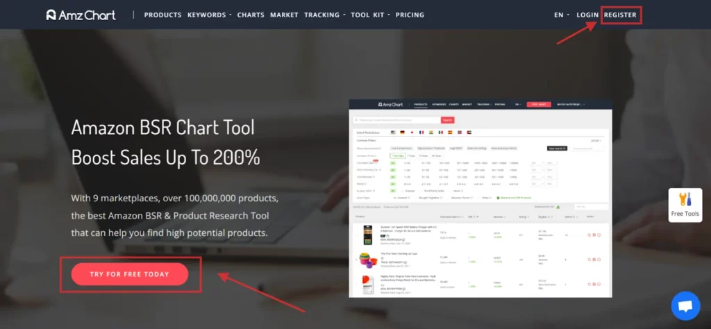 AMZChart Pricing: Plans from $9/mo for Amazon Research 5 AMZChart Register