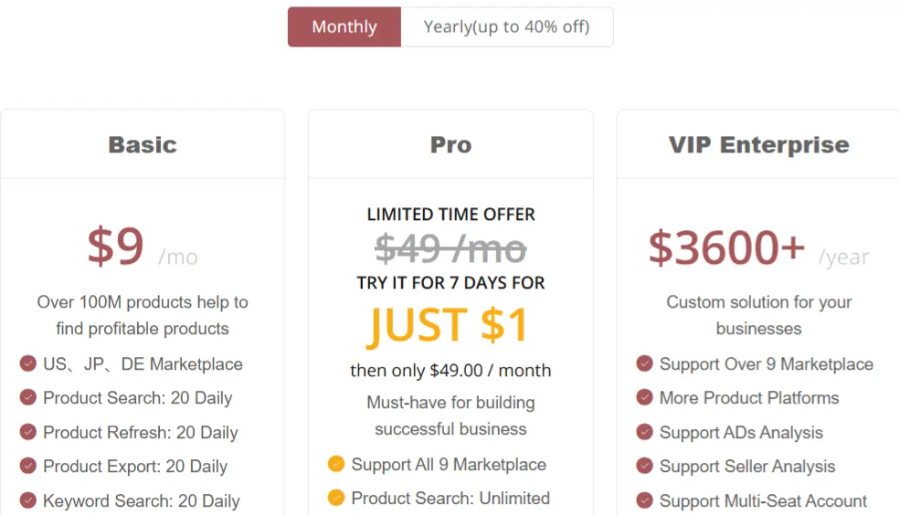 AMZChart Pricing: Plans from $9/mo for Amazon Research 4 AMZChart pricing