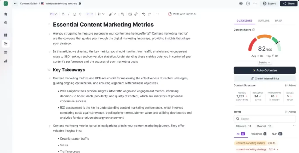 Surfer SEO Review 2026: Create Content That Dominates Rankings! 8 Surfer SEO Content Editor