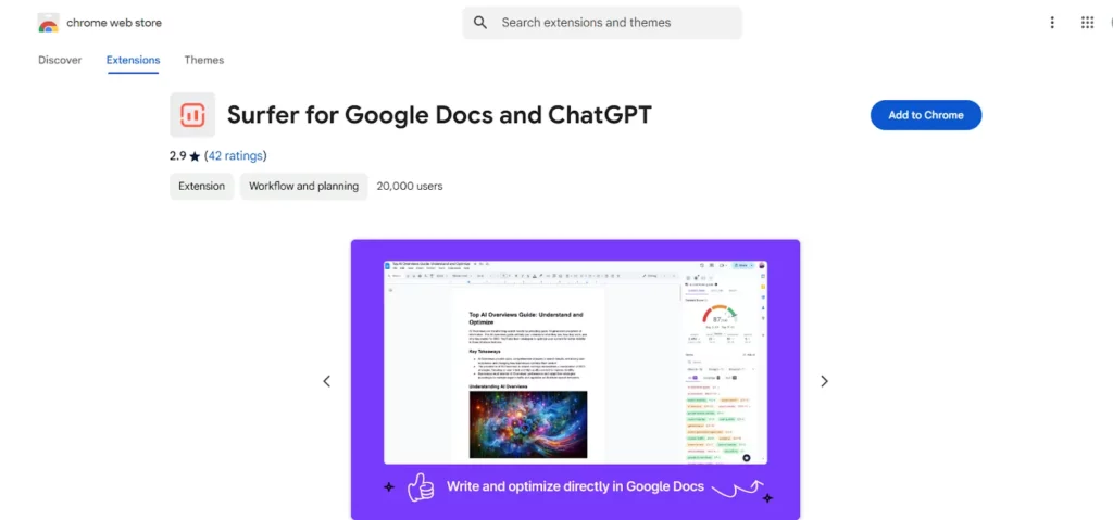 Surfer SEO Review 2026: Create Content That Dominates Rankings! 20 Surfer SEO Google Docs Extension