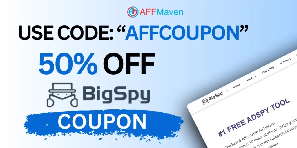 Exclusive BigSpy Coupon 2026: Get $114 Off + Free Trial 1 BigSpy Coupon Offers