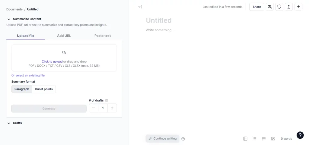Hypotenuse AI Review: Accelerate Your Writing Process by 5X Today 🚀 18 Hypotenuse AI PDF Summarizer