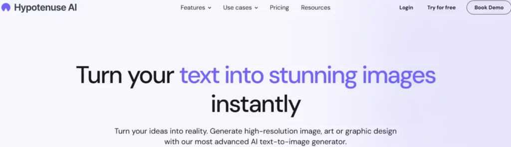 Hypotenuse AI Review: Accelerate Your Writing Process by 5X Today 🚀 12 Image Generator - Hypotenuse AI