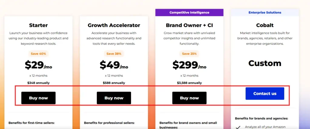 Jungle Scout Pricing: Plans, Features & Cost Comparison 5 Jungle Scout Buy Now