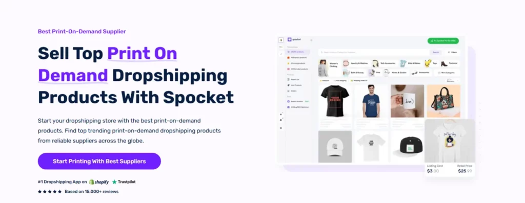 Spocket Review: Pros, Cons, and Pricing Explained (2026 Update) 5 Print-on-Demand Money Making with Spocket