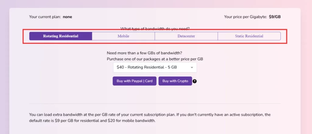 ProxyEmpire Pricing: Plans Start at $1.97/mo (2026 Guide) 9 ProxyEmpire package