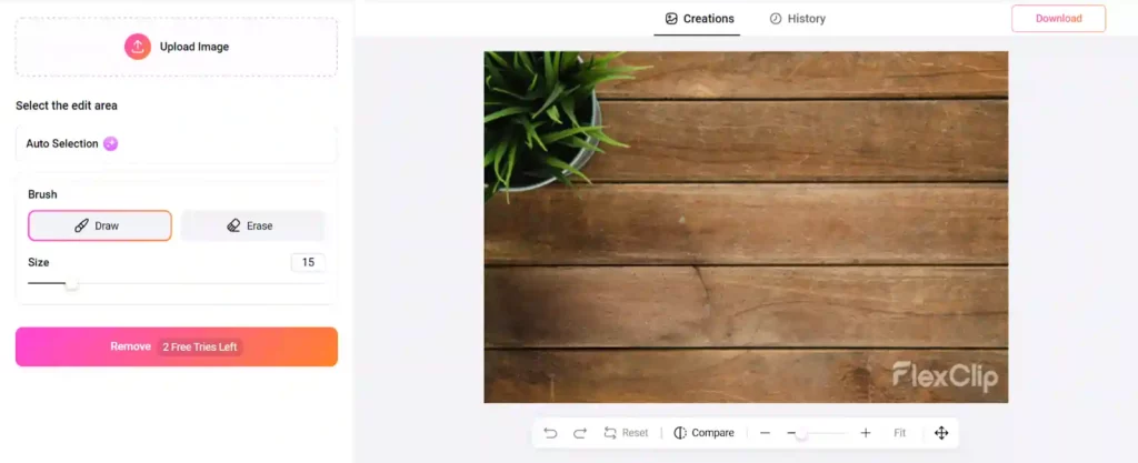 FlexClip Review 2026: Ultimate Video Maker? (Get 20% OFF) 13 Result of Object Removed by FlexClip
