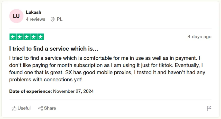 SX.ORG Customer Reviews
