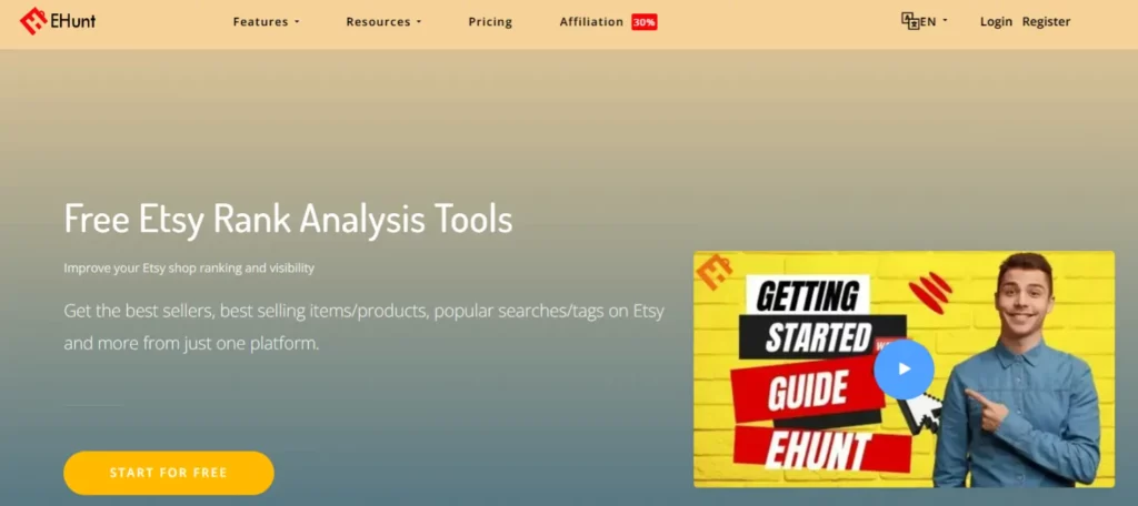 EHunt Review 2026: Best Etsy Rank Analysis Tool? 3 EHunt